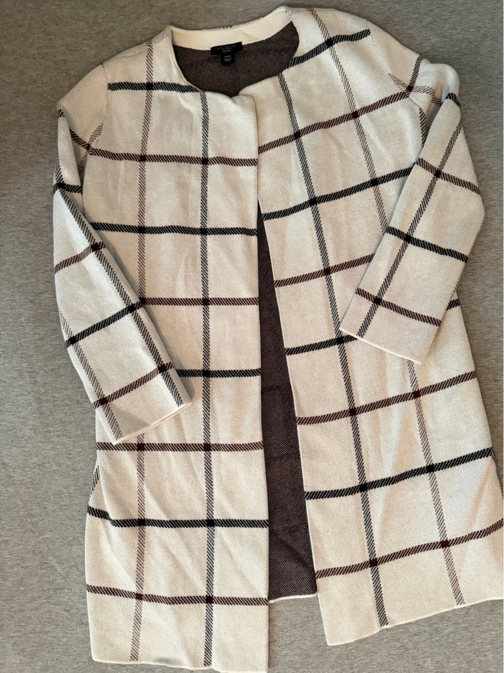 Ann Taylor Factory Plaid Cardigan